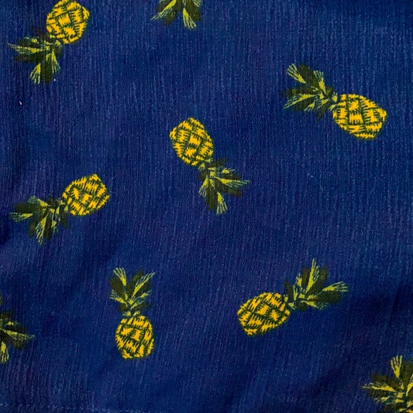 Pineapple print navy romper - Picture 3 of 3